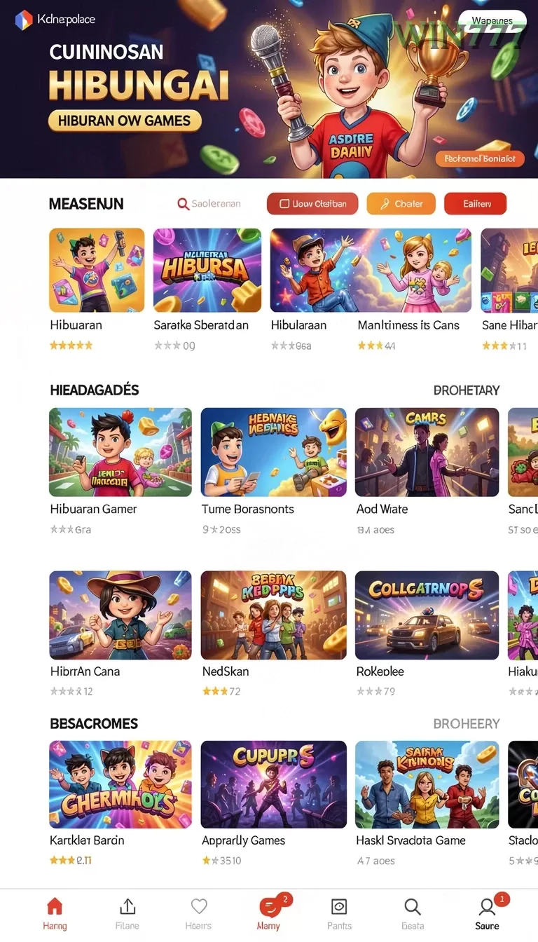 Cuplikan layar SVIPWINS — menu navigasi